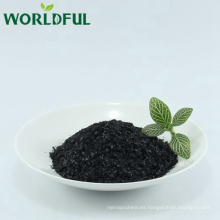 fertilizante Humate de la mejor calidad de leonardita natural humato de potasio negro brillante refinado